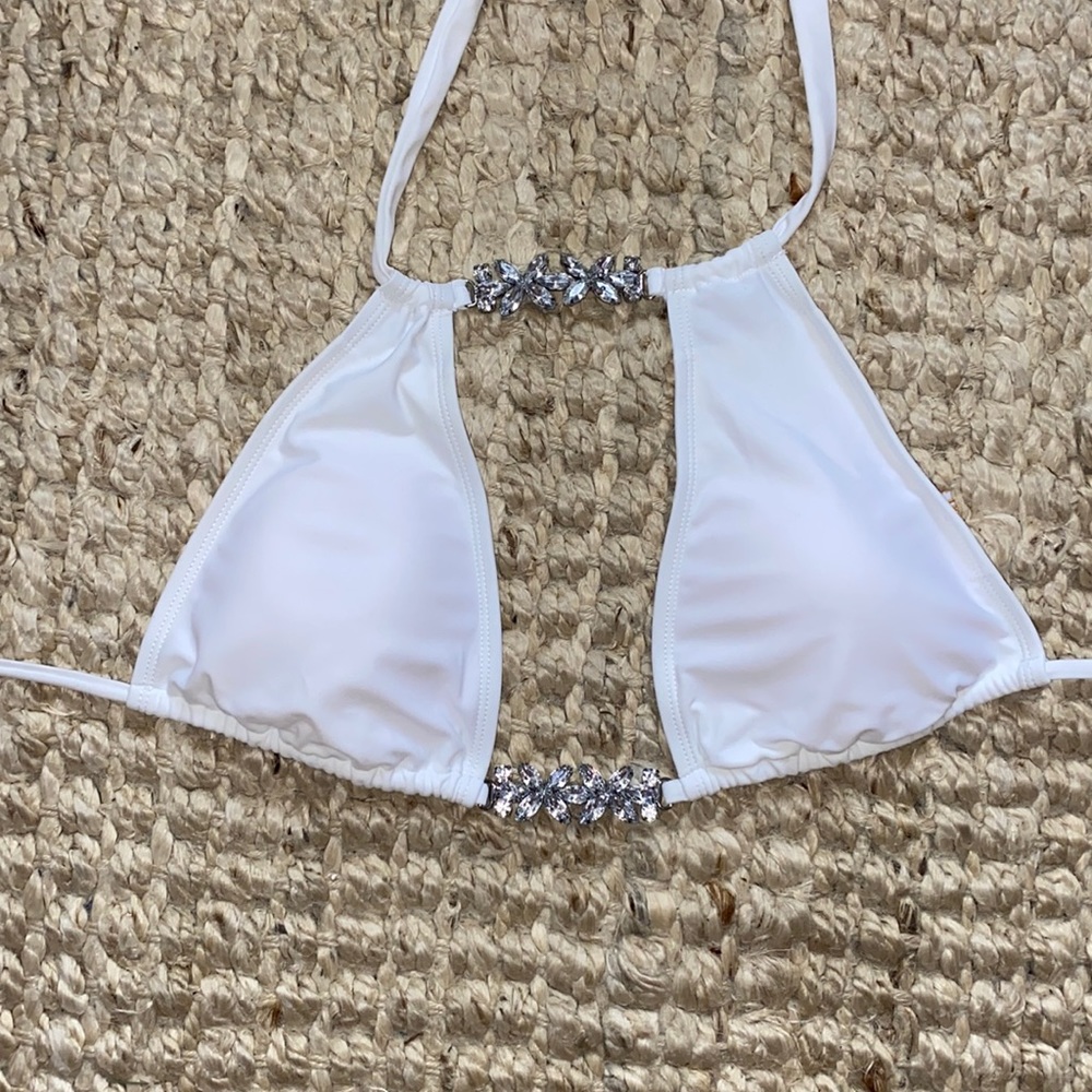 Bahimi Rhinestone Bikini Top
